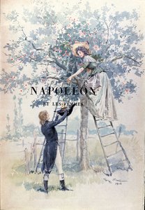 ルイクロードフレデリックマッソン（1847-1923）による「ナポレオンと女性」のイラストは、1894年に最初に公開されました 作： Georges Bertin Scott